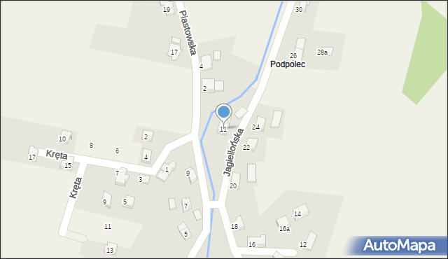 Dankowice, Jagiellońska, 11, mapa Dankowice