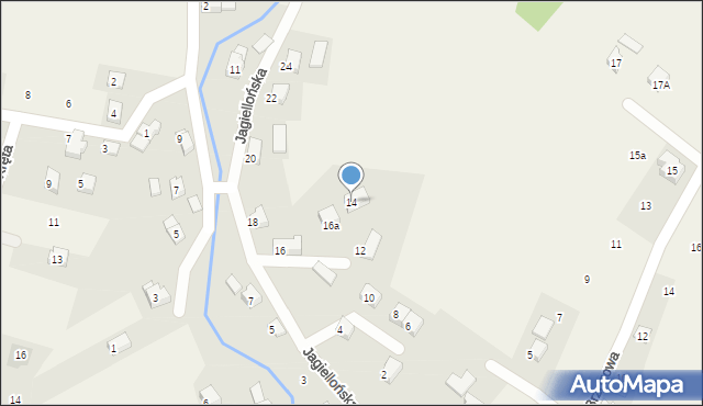 Dankowice, Jagiellońska, 14, mapa Dankowice