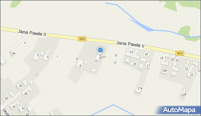 Dębno, Jana Pawła II, 10, mapa Dębno