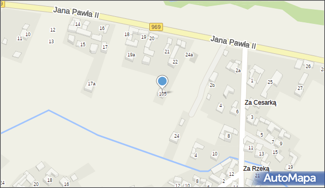 Dębno, Jana Pawła II, 105, mapa Dębno