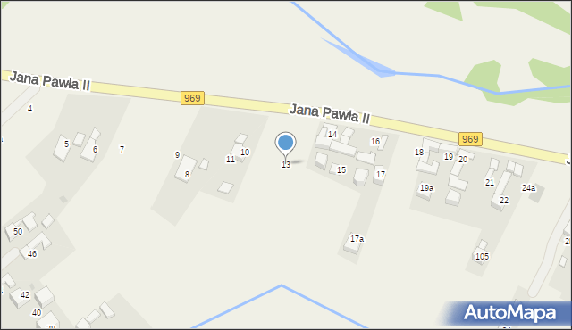 Dębno, Jana Pawła II, 13, mapa Dębno