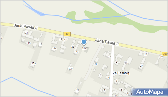 Dębno, Jana Pawła II, 24a, mapa Dębno