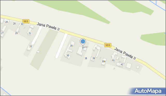 Dębno, Jana Pawła II, 37, mapa Dębno