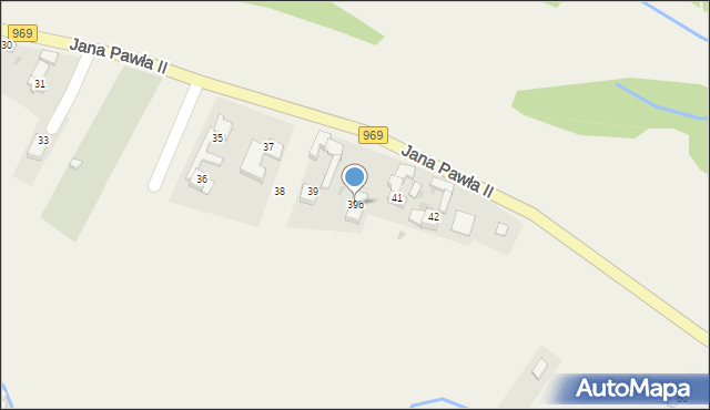 Dębno, Jana Pawła II, 40, mapa Dębno