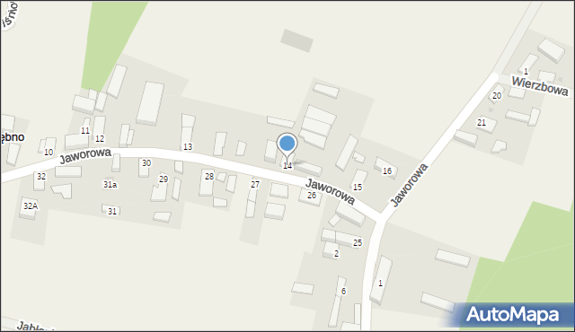 Dębno, Jaworowa, 49, mapa Dębno
