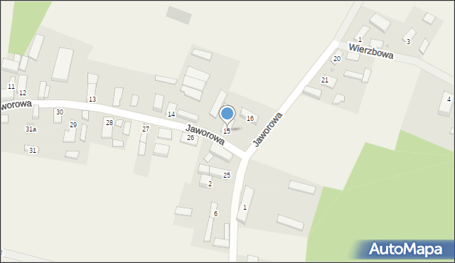 Dębno, Jaworowa, 51, mapa Dębno