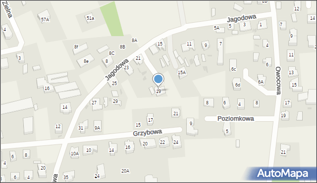 Dębogórze, Jagodowa, 19, mapa Dębogórze