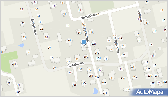 Długołęka, Jarzębinowa, 16B, mapa Długołęka