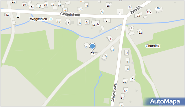 Dobczyce, Jałowcowa, 7A, mapa Dobczyce