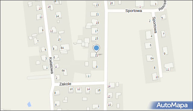 Dobrcz, Jarzębinowa, 11, mapa Dobrcz