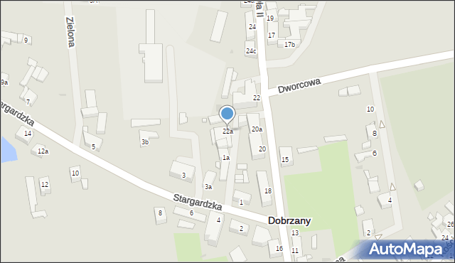 Dobrzany, Jana Pawła II, 22a, mapa Dobrzany