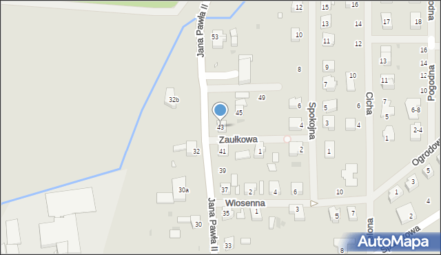 Dobrzany, Jana Pawła II, 43, mapa Dobrzany