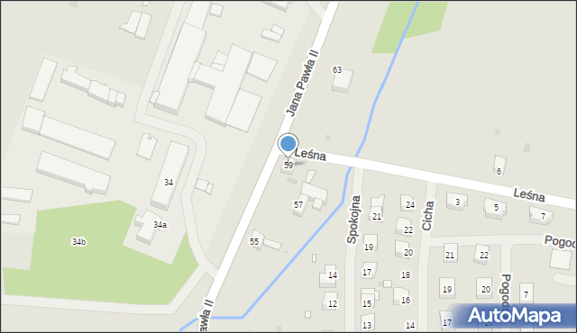 Dobrzany, Jana Pawła II, 59, mapa Dobrzany