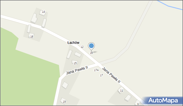 Dobrzec, Jana Pawła II, 10, mapa Dobrzec