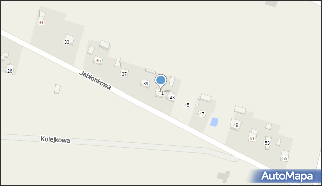 Dobrzelin, Jabłonkowa, 41, mapa Dobrzelin