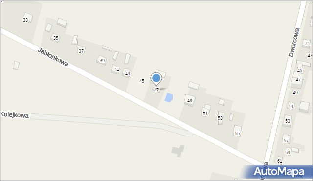 Dobrzelin, Jabłonkowa, 47, mapa Dobrzelin