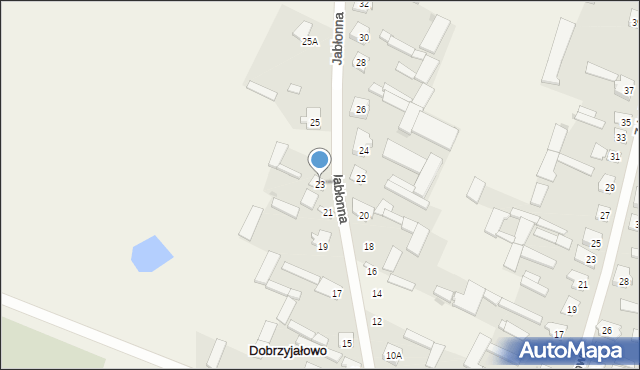 Dobrzyjałowo, Jabłonna, 23, mapa Dobrzyjałowo