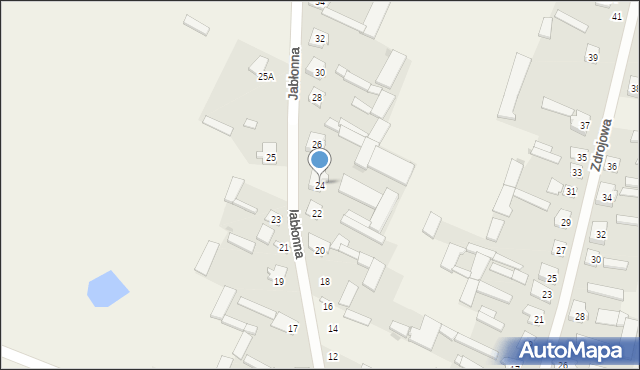 Dobrzyjałowo, Jabłonna, 24, mapa Dobrzyjałowo