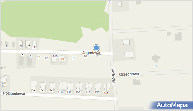 Dobrzykowice, Jagodowa, 22, mapa Dobrzykowice
