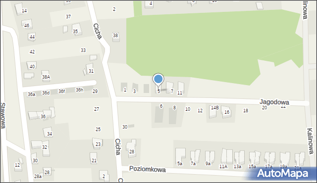 Dobrzykowice, Jagodowa, 5, mapa Dobrzykowice