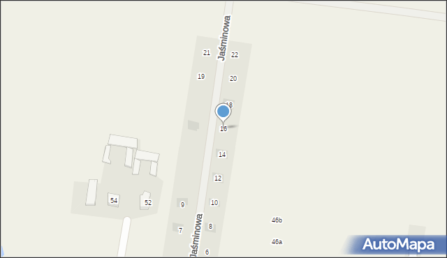 Dobrzyniewo Duże, Jaśminowa, 16, mapa Dobrzyniewo Duże