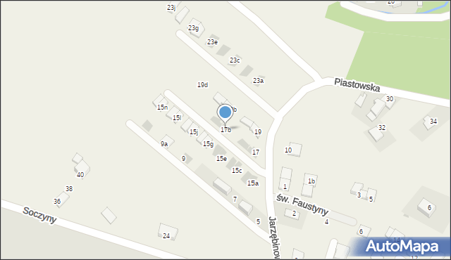 Dojazdów, Jarzębinowa, 17b, mapa Dojazdów