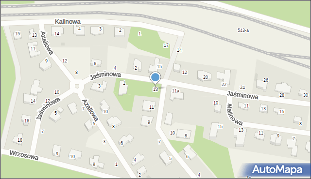 Dolaszewo, Jagodowa, 13, mapa Dolaszewo