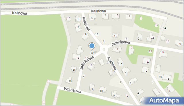 Dolaszewo, Jaśminowa, 10, mapa Dolaszewo