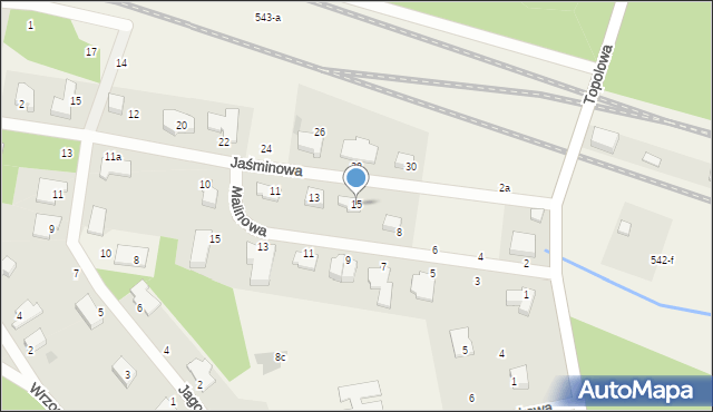 Dolaszewo, Jaśminowa, 15, mapa Dolaszewo