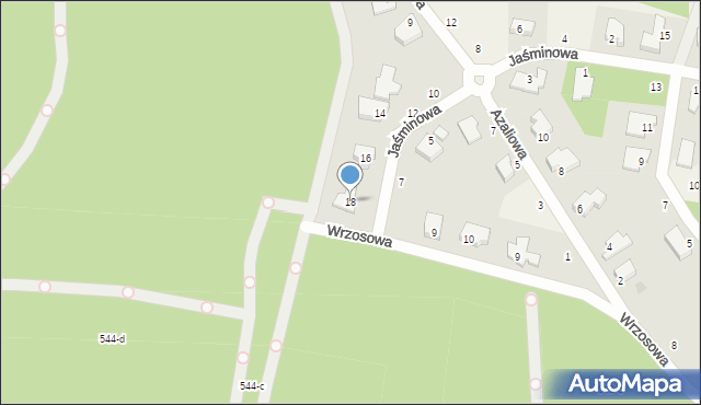 Dolaszewo, Jaśminowa, 18, mapa Dolaszewo