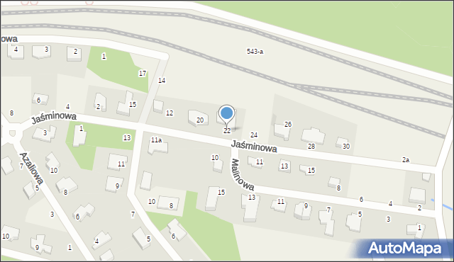 Dolaszewo, Jaśminowa, 22, mapa Dolaszewo