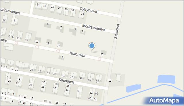 Domasław, Jaworowa, 35, mapa Domasław