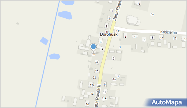 Dorohusk, Jana Pawła II, 16, mapa Dorohusk