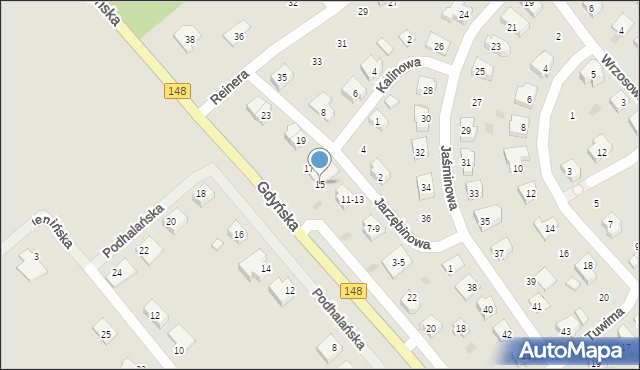 Drawsko Pomorskie, Jarzębinowa, 15, mapa Drawsko Pomorskie