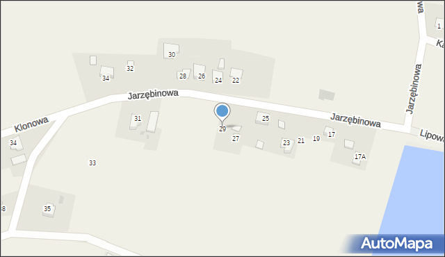 Drogomyśl, Jarzębinowa, 29, mapa Drogomyśl