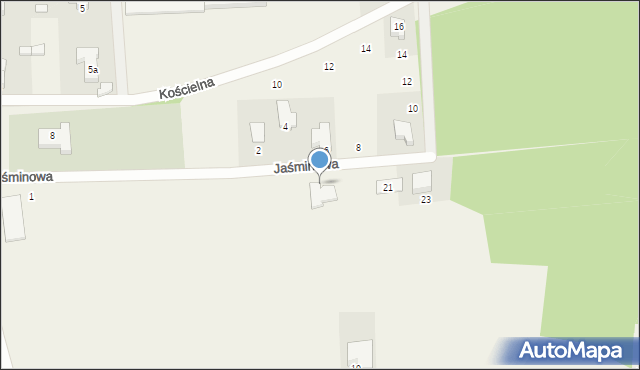 Droszków, Jaśminowa, 17, mapa Droszków