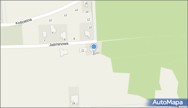 Droszków, Jaśminowa, 23, mapa Droszków