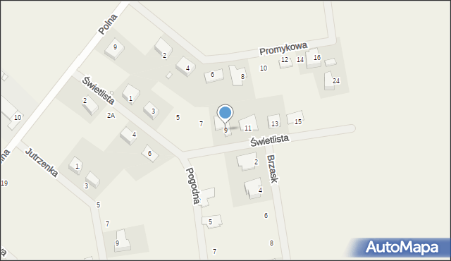 Droszków, Jaśminowa, 9, mapa Droszków