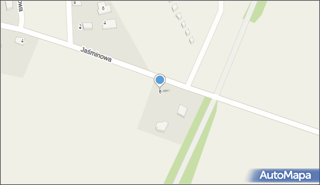 Duninowo, Jaśminowa, 6, mapa Duninowo