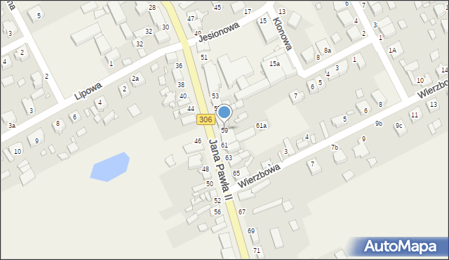 Duszniki, Jana Pawła II, 59, mapa Duszniki