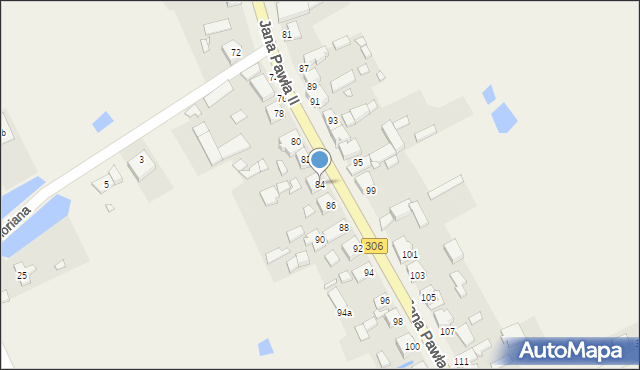 Duszniki, Jana Pawła II, 84, mapa Duszniki