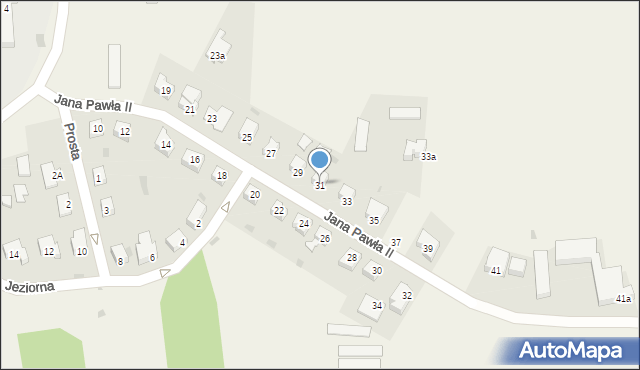 Dywity, Jana Pawła II, 31, mapa Dywity