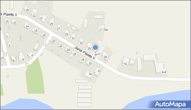 Dywity, Jana Pawła II, 37, mapa Dywity