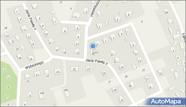 Dziemiany, Jana Pawła II, 18, mapa Dziemiany