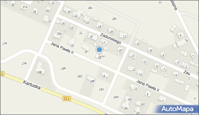 Dzierżążno, Jana Pawła II, 16, mapa Dzierżążno