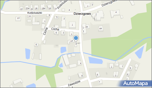 Dzierzgowo, Jagiellońska, 2, mapa Dzierzgowo