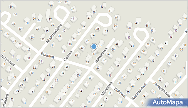 Dzierżoniów, Jałowcowa, 33, mapa Dzierżoniów