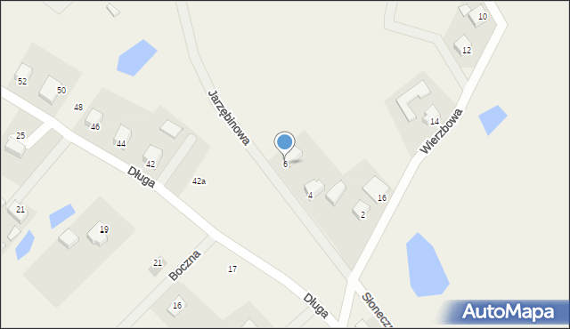 Egiertowo, Jarzębinowa, 6, mapa Egiertowo