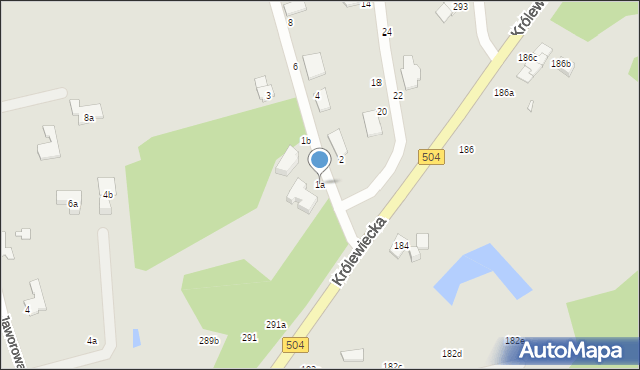 Elbląg, Jarzębinowa, 1a, mapa Elbląga