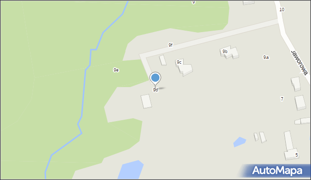 Elbląg, Jaworowa, 9d, mapa Elbląga